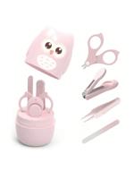 Baby Nail Kit, 4-In-1 Baby Nail Care Set With Cute Case, Baby Nail Clippers, Scissors, Nail File & Tweezers, Baby Manicure Kit And Pedicure Kit For Newborn, Infant, Toddler Pink / 4-in-1 Kit