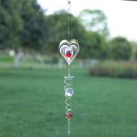 Opvouwbare metalen platen ijzeren draad wind chimes huis Tuin Decoratie (W011)