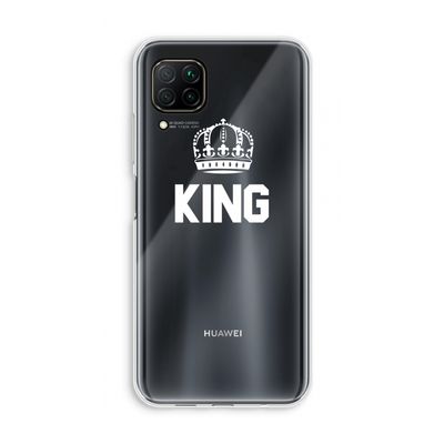King zwart: Huawei P40 Lite Transparant Hoesje
