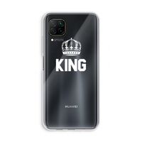 King zwart: Huawei P40 Lite Transparant Hoesje