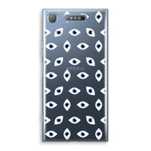 Eyes pattern: Sony Xperia XZ1 Transparant Hoesje