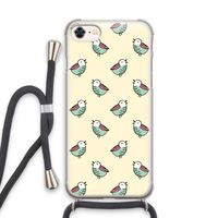 Vogeltjes: iPhone 8 Transparant Hoesje met koord