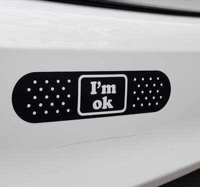 Autosticker "ik ben oké" pleister