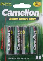 Camelion AA batterijen zink-carbon, 4 stuks (hangverpakking) - thumbnail
