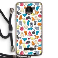 Kleurrijke katten: Motorola Moto Z Force Transparant Hoesje met koord