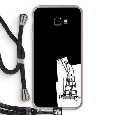 Musketon Painter: Samsung Galaxy J4 Plus Transparant Hoesje met koord