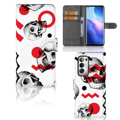 Telefoonhoesje met Naam OPPO Find X3 Neo 5G Skull Red