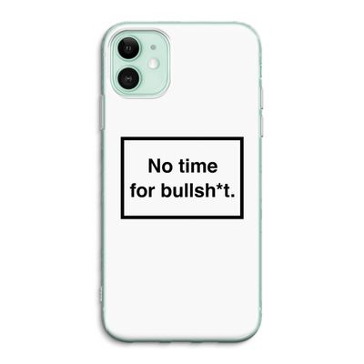 No time: iPhone 11 Transparant Hoesje