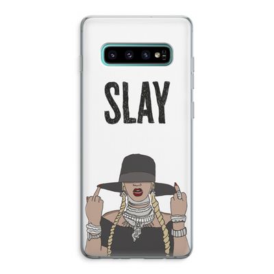 Slay All Day: Samsung Galaxy S10 Plus Transparant Hoesje
