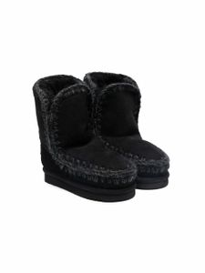 Mou Kids bottes à doublure en peau lainée - Noir