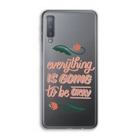 Optimistic flower girl: Samsung Galaxy A7 (2018) Transparant Hoesje