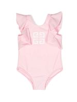 Givenchy Kids maillot de bain 4G à volants - Rose