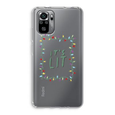It's Lit: Xiaomi Redmi Note 10S Transparant Hoesje