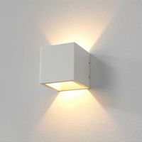 Artdelight Wandlamp Cube 10x10 cm wit - thumbnail