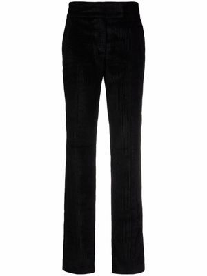 Fabiana Filippi pantalon en velours côtelé à taille haute - Noir