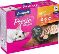 Poesie delisauce multip vlees 6x85g - Vitakraft