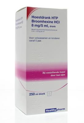 Healthypharm Broomhexine hoestdrank 8mg 250 Milliliter