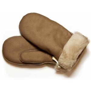 Bernardino Lammy wanten - suede - taupe - voor volwassenen - Handschoenen schapenwol