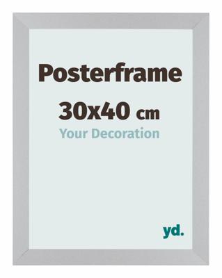 Posterlijst 30x40cm Zilver Mat MDF Parma