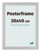 Posterlijst 30x40cm Zilver Mat MDF Parma