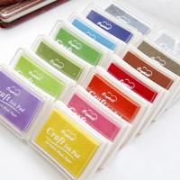 Warme chique kind Craft olie gebaseerde DIY inktpad stempels 15 kleuren