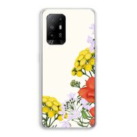 Wilde bloemen: Oppo A94 5G Transparant Hoesje