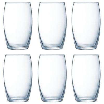 Tumbler waterglazen - 6x - 360 ml - glas - 12 cm - glazen - drinkglazen