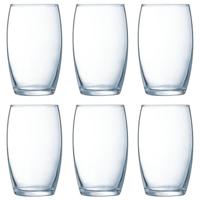 Tumbler waterglazen - 6x - 360 ml - glas - 12 cm - glazen - drinkglazen