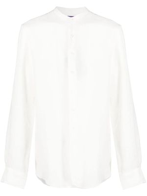 Ralph Lauren Purple Label chemise en lin à col officier - Tons neutres