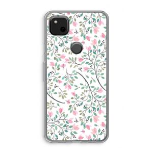 Sierlijke bloemen: Google Pixel 4a Transparant Hoesje