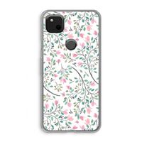 Sierlijke bloemen: Google Pixel 4a Transparant Hoesje