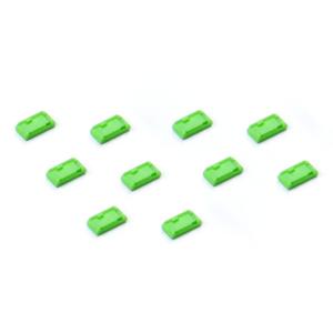 Smartkeeper MUL04P1GN Micro-USB-B-poortslot Set van 10 stuks Groen Zonder sleutel