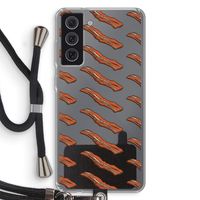 Bacon to my eggs #2: Samsung Galaxy S21 FE Transparant Hoesje met koord