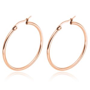 Cilla Jewels Hoop oorringen Dames Edelstaal Rose-30mm