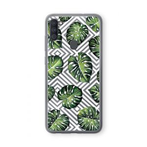 Geometrische jungle: Samsung Galaxy A11 Transparant Hoesje