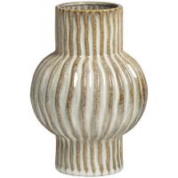 Leen Bakker - Vaas Oli - Naturel - 25xØ17,5 Cm - Keramiek - Crème