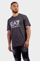 EA7 Emporio Armani Out Of The Box Logo T-Shirt Heren Grijs - Maat XS - Kleur: Grijs | Soccerfanshop