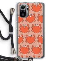 Krab: Xiaomi Redmi Note 10S Transparant Hoesje met koord