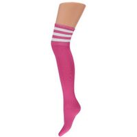 Cheerleader sokken fluor pink