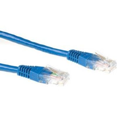 ACT Blauwe 3 meter U/UTP CAT6A patchkabels met RJ45 connectoren