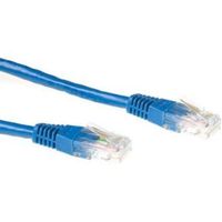ACT Blauwe 3 meter U/UTP CAT6A patchkabels met RJ45 connectoren
