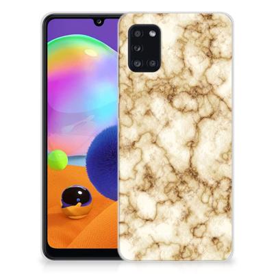 Samsung Galaxy A31 | TPU | Siliconen hoesje | Marmer Goud