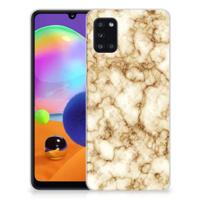 Samsung Galaxy A31 | TPU | Siliconen hoesje | Marmer Goud