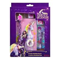 Undercover Unicorn academy creatieve set met notitieboek, 8dlg