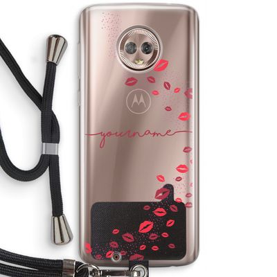 Kusjes: Motorola Moto G6 Transparant Hoesje met koord