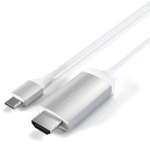 Satechi ST-CHDMIS USB-C-displaykabel USB-C / HDMI Aansluitkabel HDMI-A-stekker, USB-C stekker 1.8 m Zilver 4K UHD