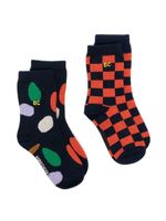 Bobo Choses lot de deux paires de chaussettes à carreaux - Bleu Bobo Choses lot de deux paires de chaussettes à carreaux - Bleu