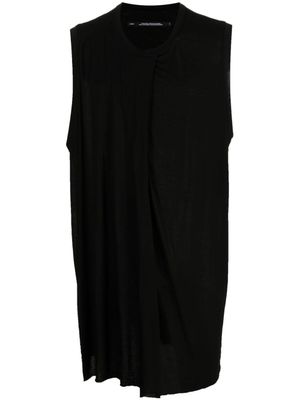 Julius chemise à design sans manches - Noir