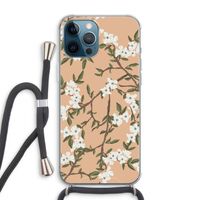 Blossoming spring: iPhone 12 Pro Max Transparant Hoesje met koord Blossoming spring: iPhone 12 Pro Max Transparant Hoesje met koord