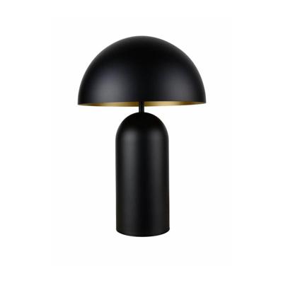 Artdelight TafellampBest Ø 25cm zwart met goud - TL BEST-25 ZW-GO
